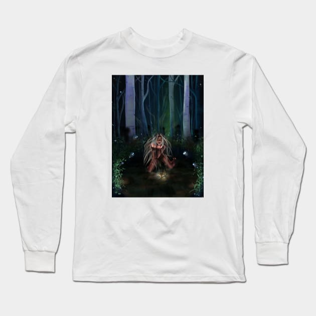 Witch Long Sleeve T-Shirt by Fatchilart